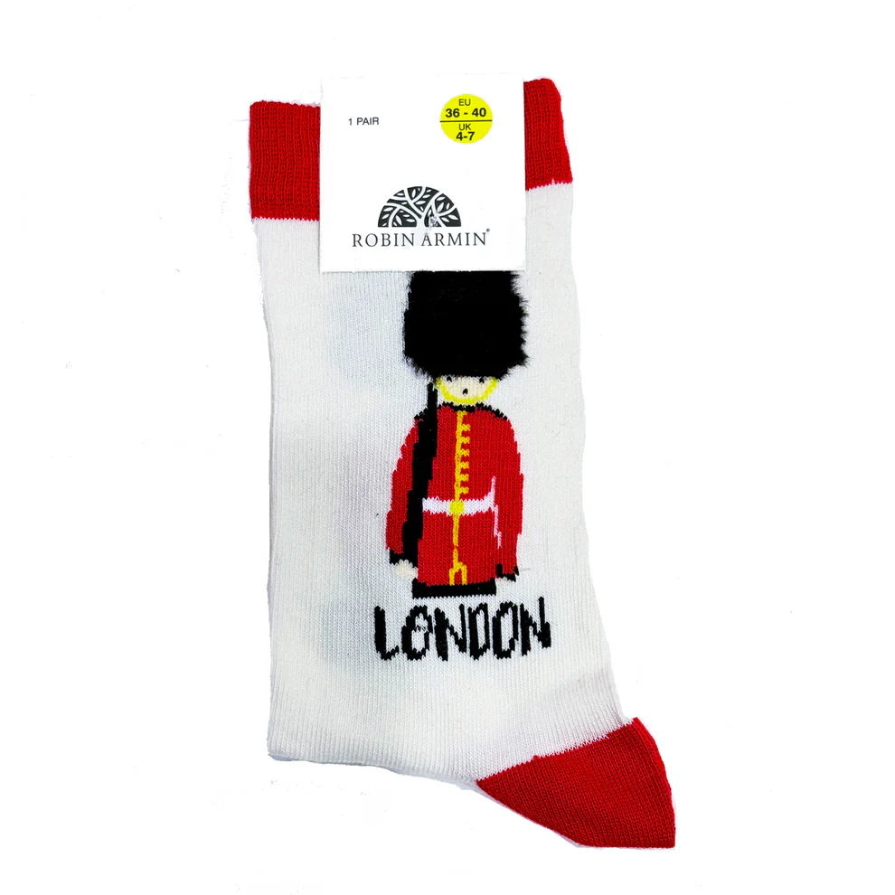 White Royal Guard Sock