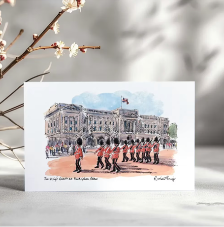 The King's Guards at Buckingham Palace