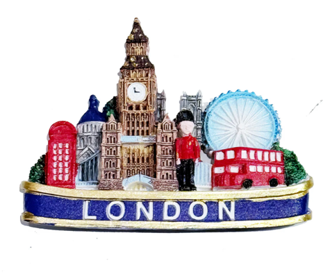 West End Wonders Ceramic Refrigerator Magnet